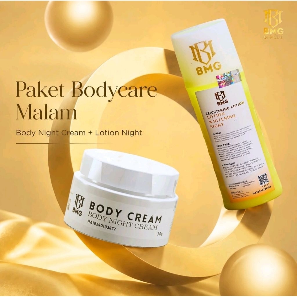 BMG Lotion Malam Kuning+biput Original BPOM