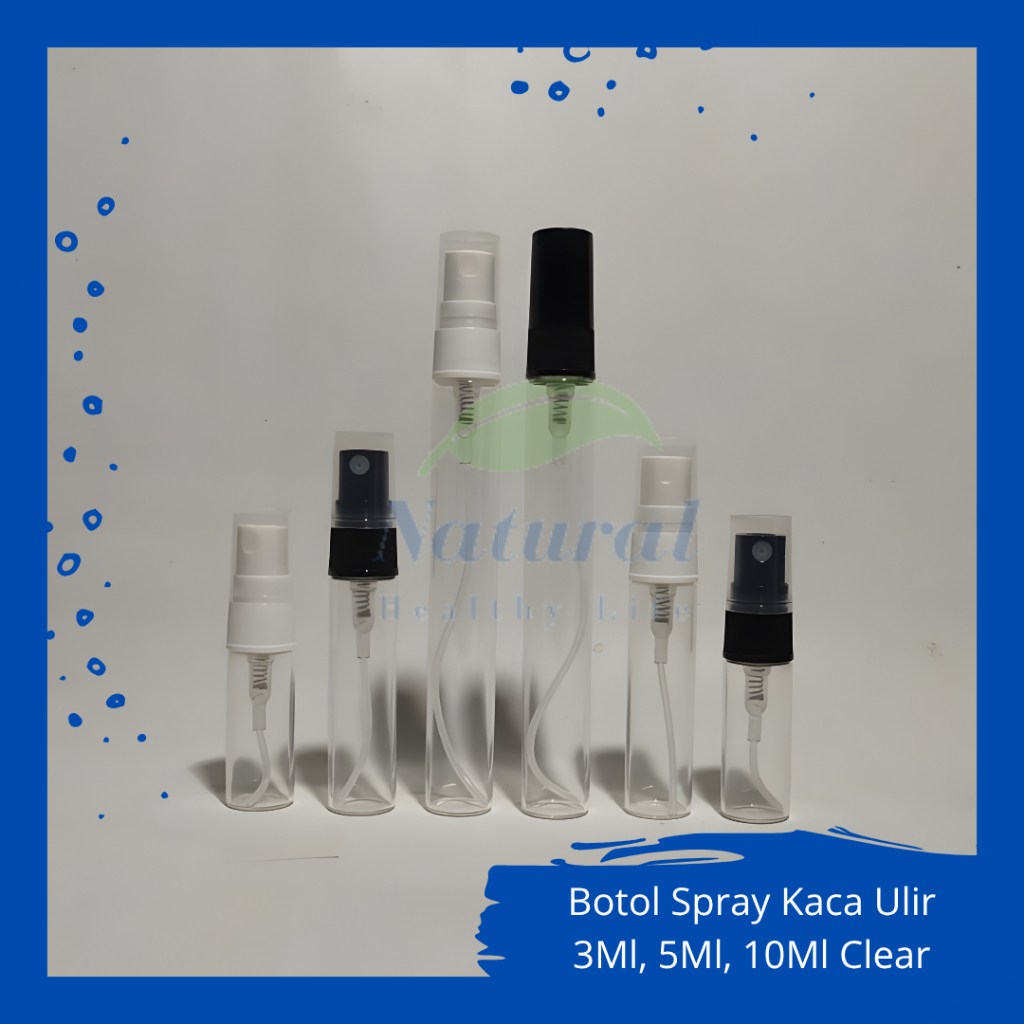 BOTOL KACA ULIR SPRAY MINI 3ML 5ML 10ML