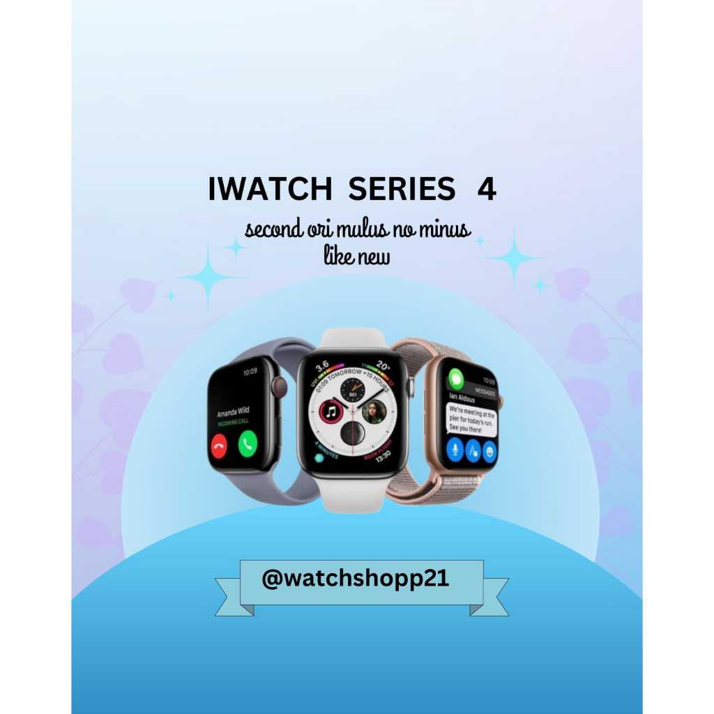 Apple Watch/iWatch Second Series 4 40mm/44mm 100% Original Garansi Ex Internasional