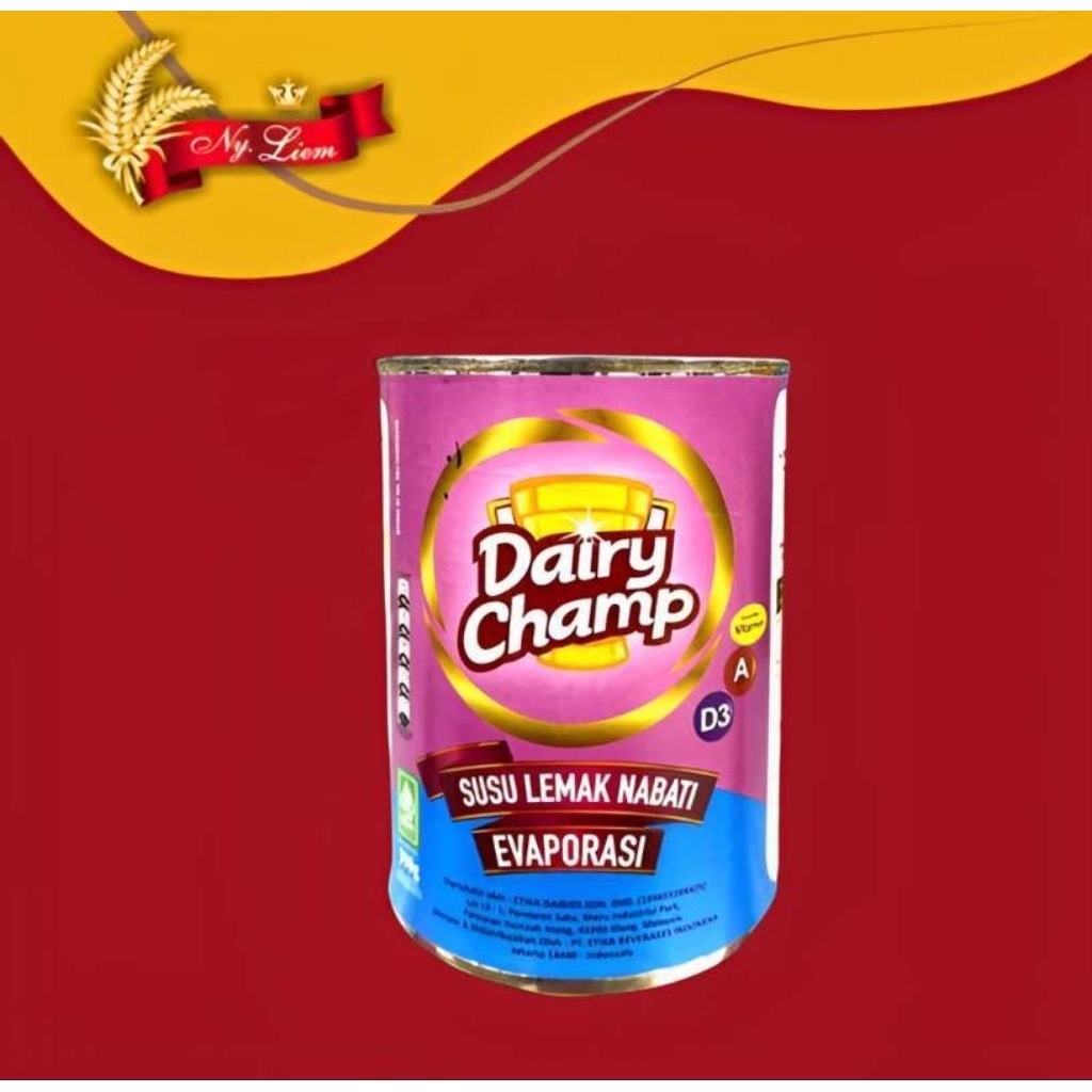 susu dairy champ evaporasi/susu evaporasi kaleng