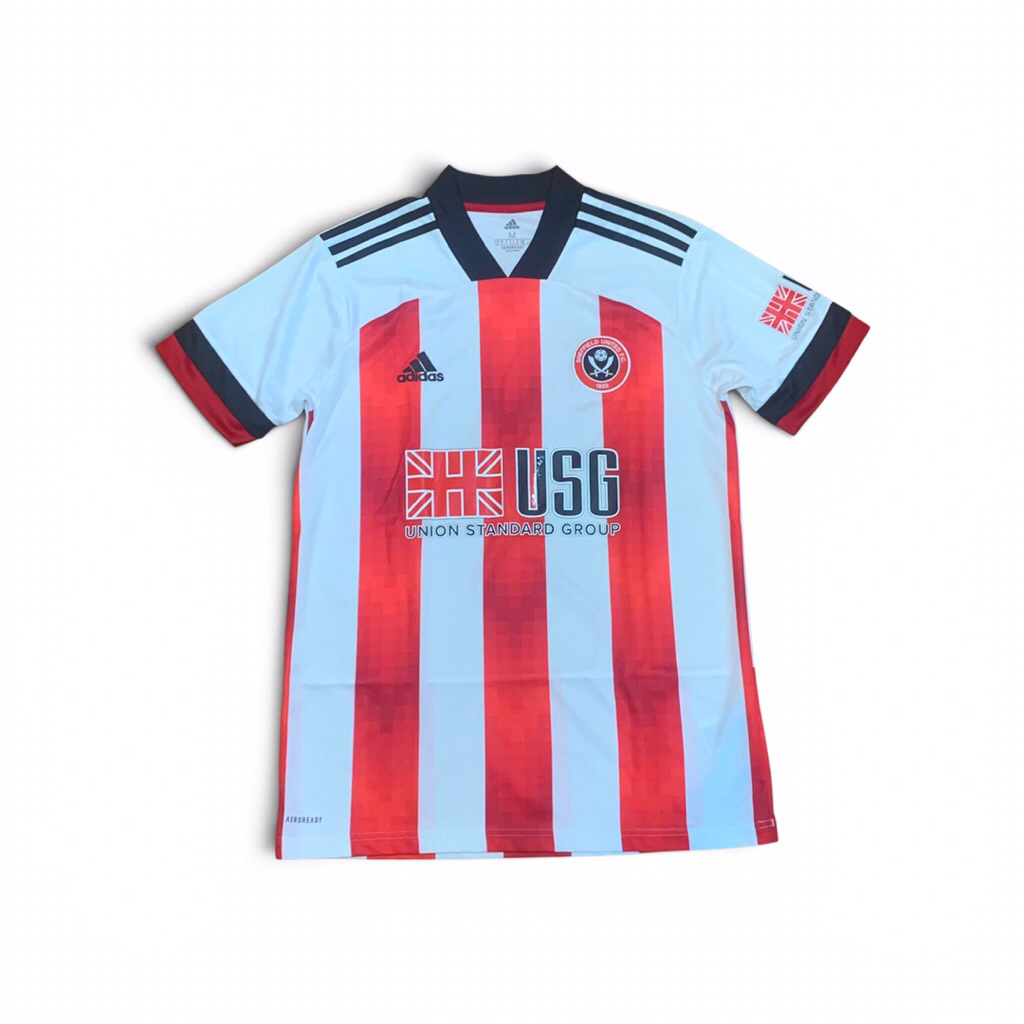 Sheffield United Home Football Shirt 20/21 Size M Red Stripe White