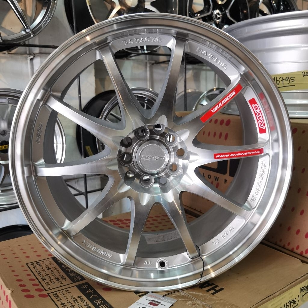 Velg Mobil Racing CE28 Thailand Ring 18 Double Pcd Lebar 8,5 ET40 Full Polish