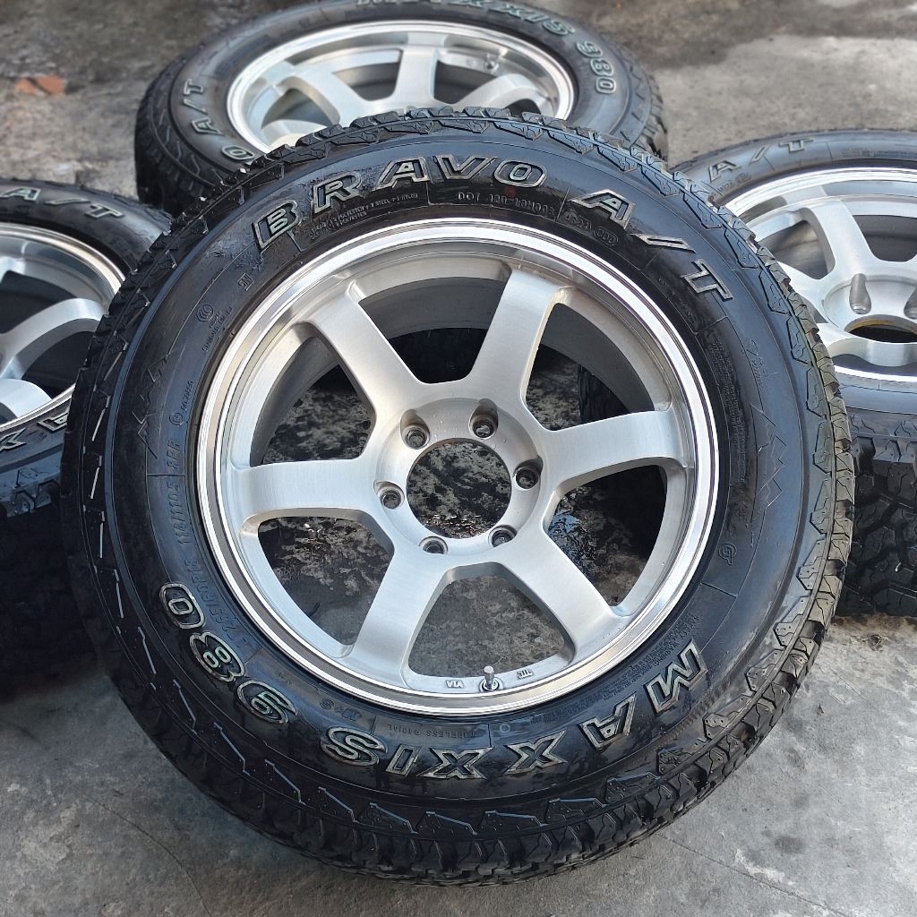 Velg Te37 Lobang.6 Ring 18 untuk Fortuner.Pajero.Isuzu mux