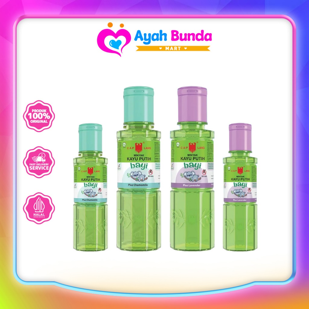 CAP LANG Baby Minyak Kayu Putih Bayi Chamomile Lavender Caplang l Ayah Bunda Mart