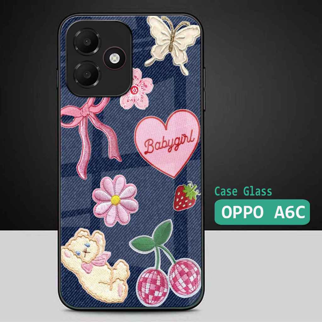Softcase HP Kaca Glossy For OPPO A6C  - Case OPPO A6C - OPPO A6C - Casing Handphone TERBARU  -A69