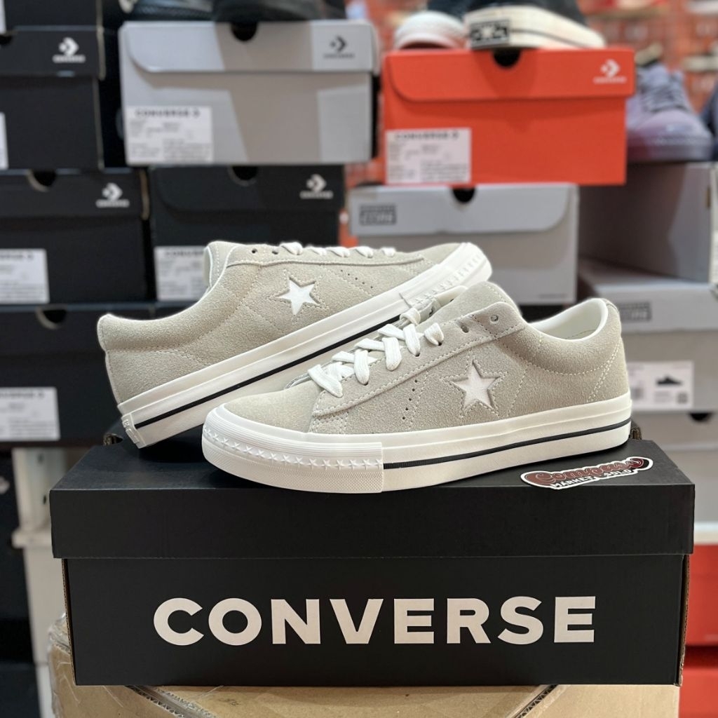[ORIGINAL 100%] CONVERSE ONE STAR 95 OX SUEDE BEIGE WHITE RESMI PT. MAP - MEN'S SNEAKERS