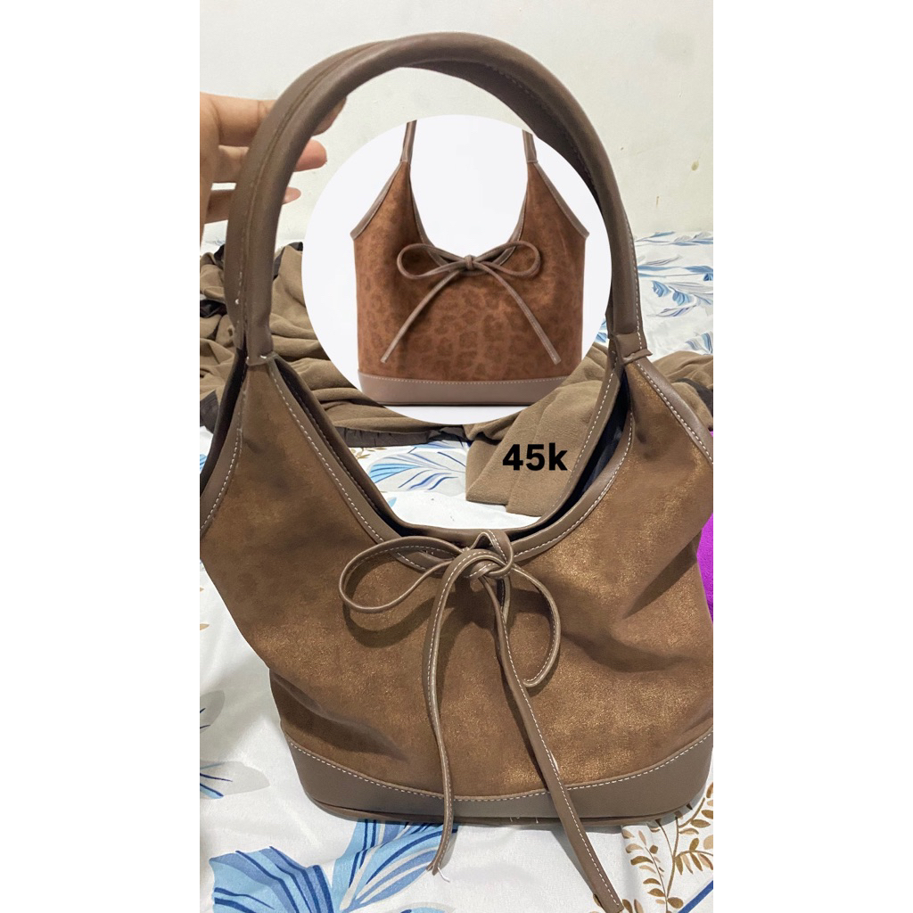 preloved bag leopard hanya sekali pakai kondisi like new