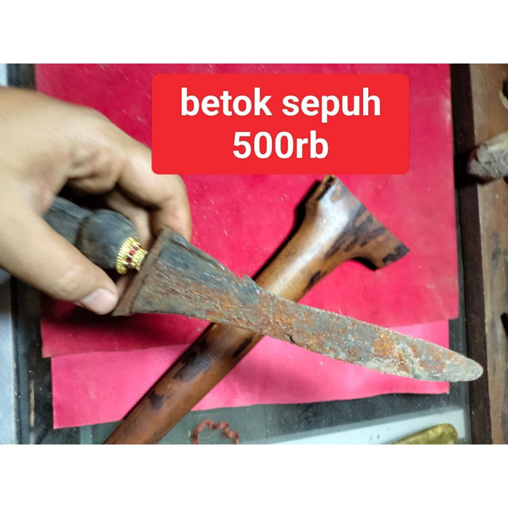 Keris Betok Sepuh Kuno Keris Tindih Sandang Walikat Mentah Dusun Wingit