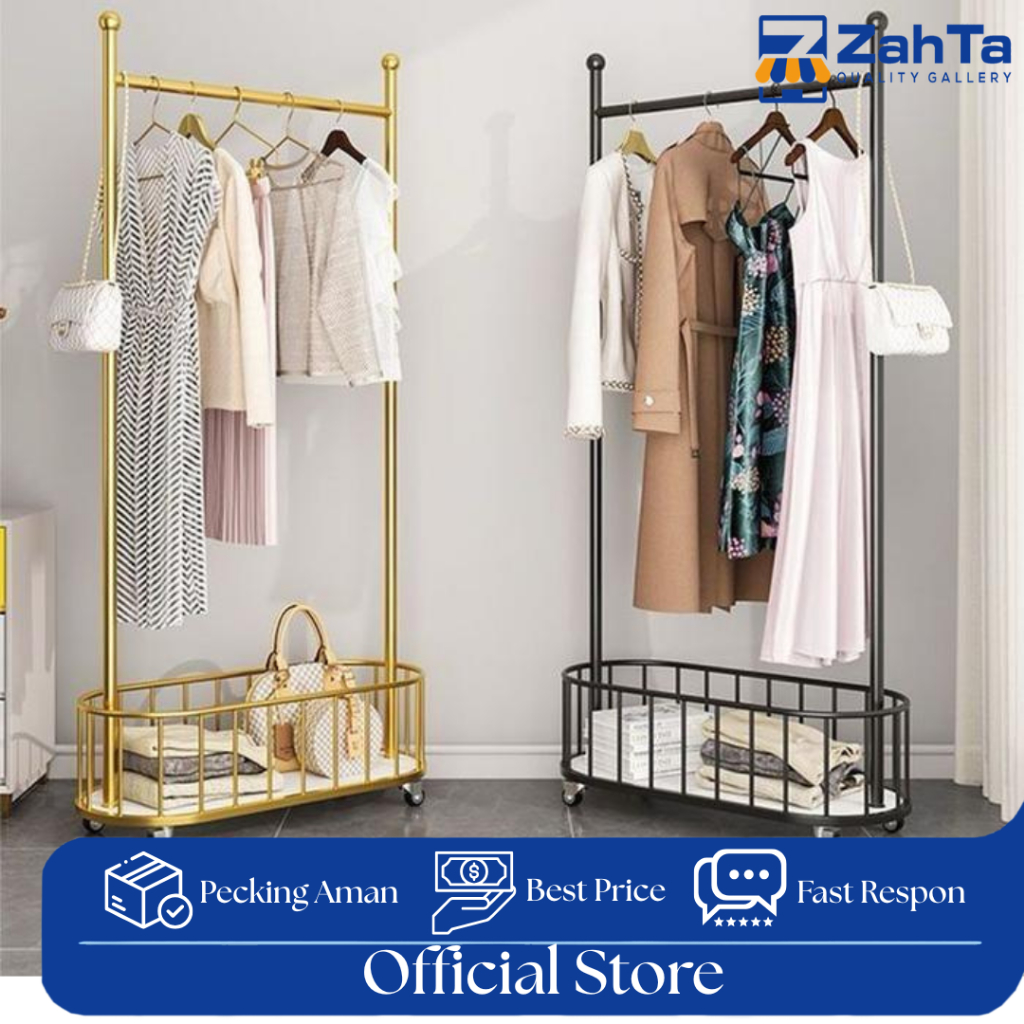 Rak Baju Aesthetic Industrial/Rak Baju/Rak Pajangan Baju