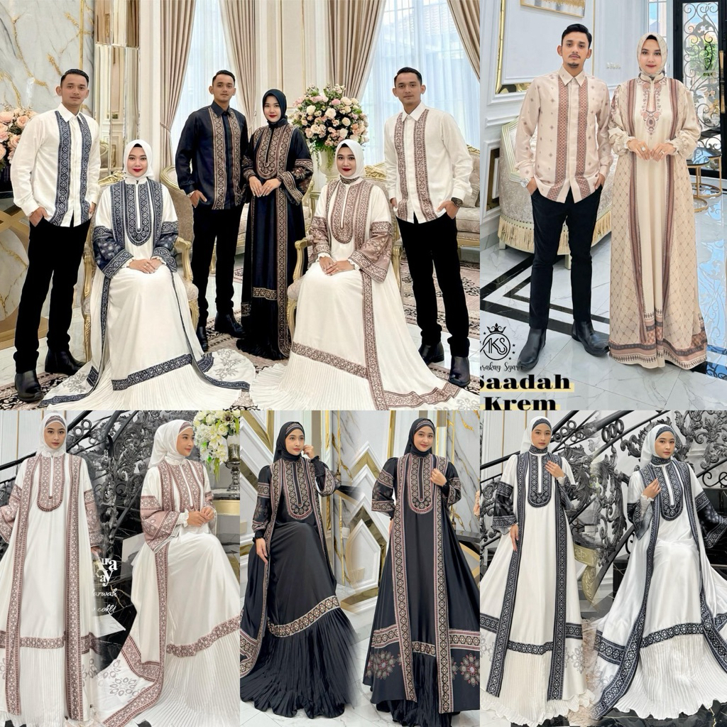 AURAKAY SARIMBIT GAMIS DRESS ABAYA SILK MARWAH SAADAH SET HIJAB ORI BY AURAKAY 7512 7394