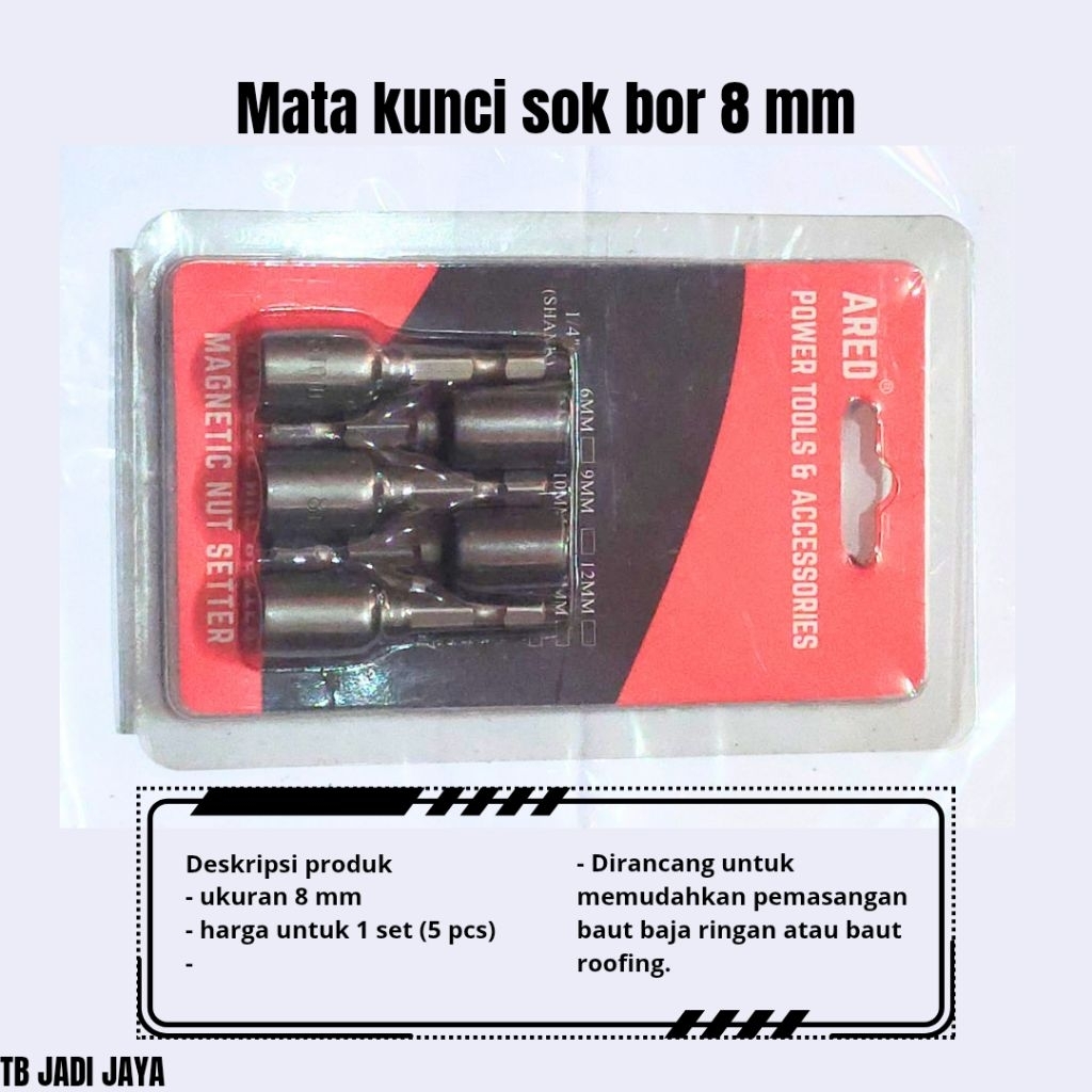 mata kunci sok bor merk ARED