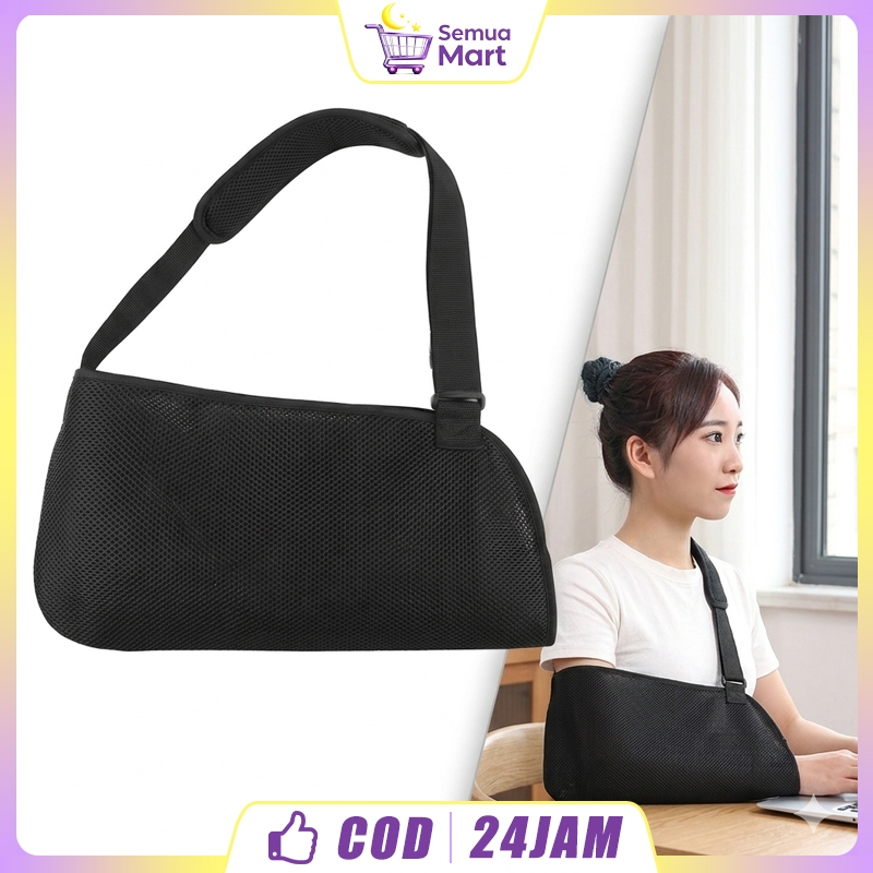 Arm Support Penyangga Tangan Dislokasi Keseleo Sabuk Pelindung Bahu Adjustable Pad Lembut Unisex