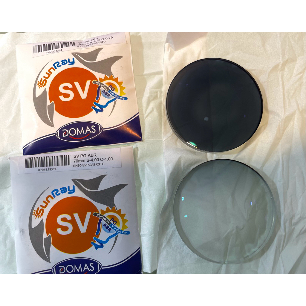 Lensa single vision Domas Bluecromic/sunray
