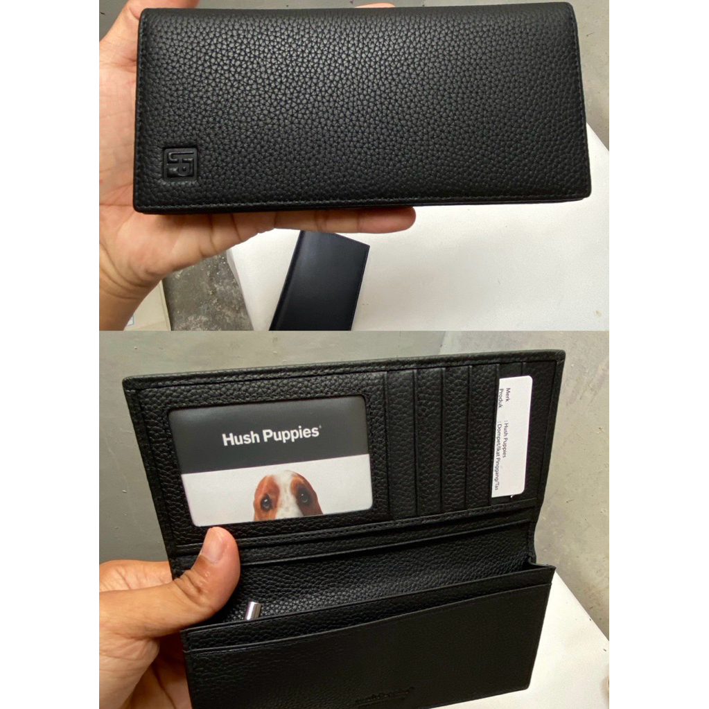 HUSH PUPPIES DOMPET WALLET PANJANG RFID PRIA KULIT ASLI HUSH PUPPIES 100% ORIGINAL (FREE BOX)