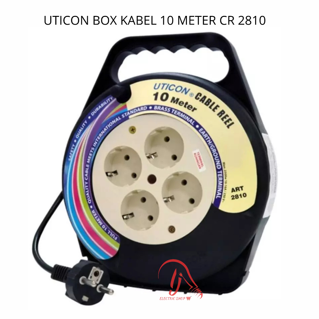 UTICON BOX KABEL UTICON KABEL ROLL PANJANG KABEL GULUNG 10 METER UTICON KABEL ROLL 10M CR-2810 ORIGI