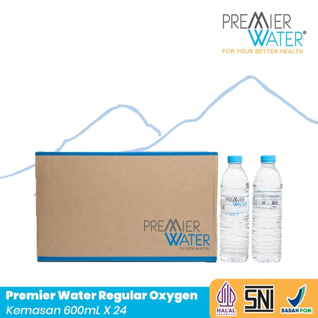 Premier Water Air Mineral beroksigen 600Ml x 24 (1 box)