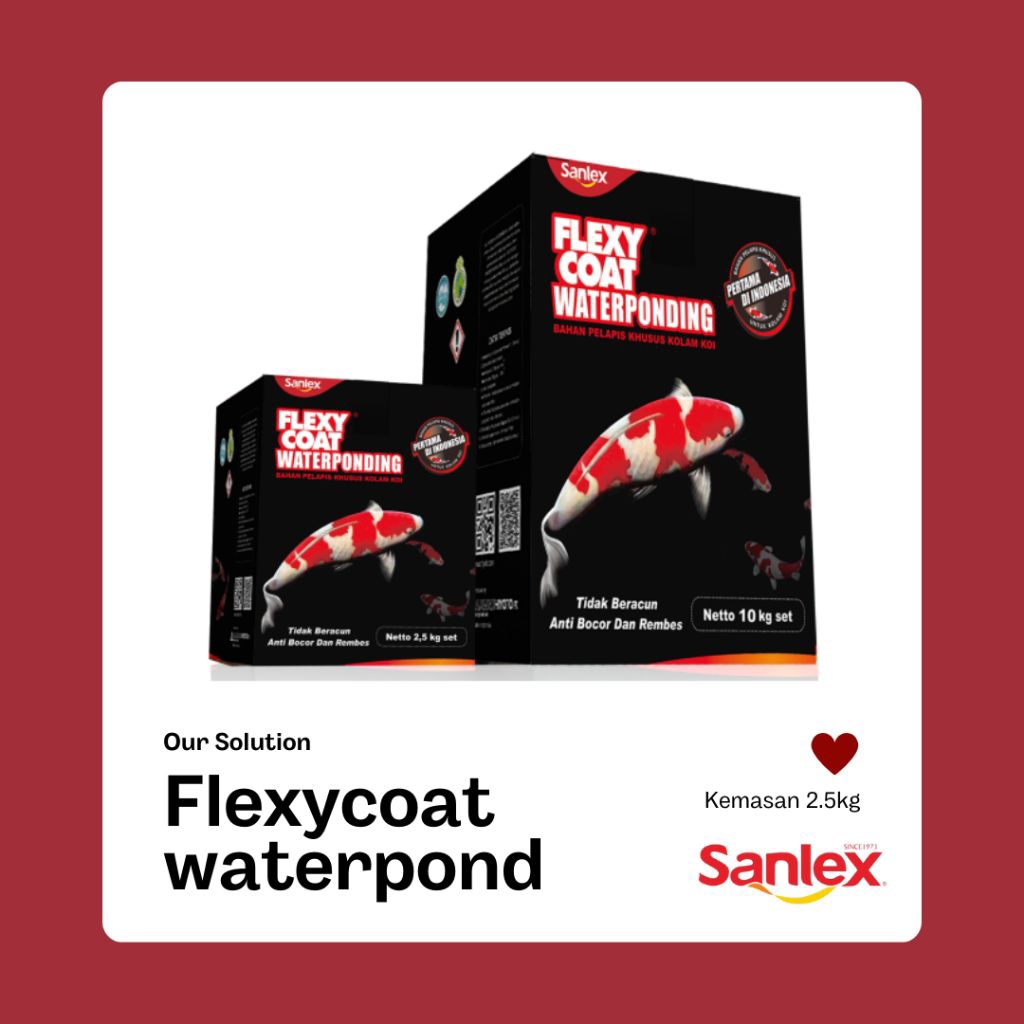 Cat kolam ikan koi flexycoat 2.5kg