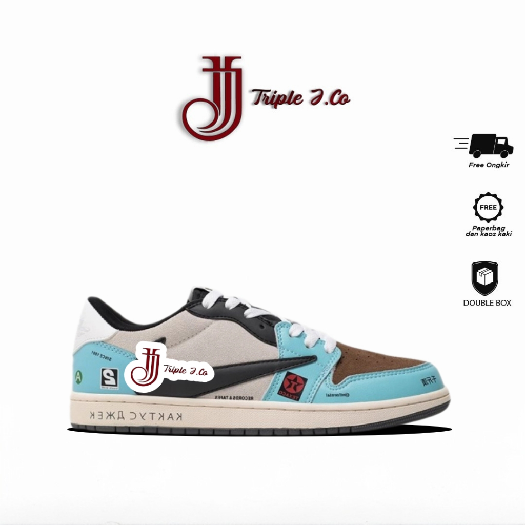 Sneakers AJ 1 Low Travis Scott X Jackboys