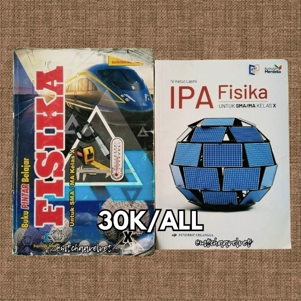 BUKU IPA FISIKA SMA/MA KELAS X 10 ORIGINAL PENERBIT ERLANGGA PINTAR BELAJAR SAGUFINDO KINARYA KURIKU