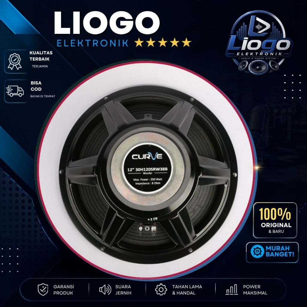 Speaker Curve 12 Inch 30H12SRW38B Curve 30H12 SRW38B PLS Curve 12 Inch Woofer