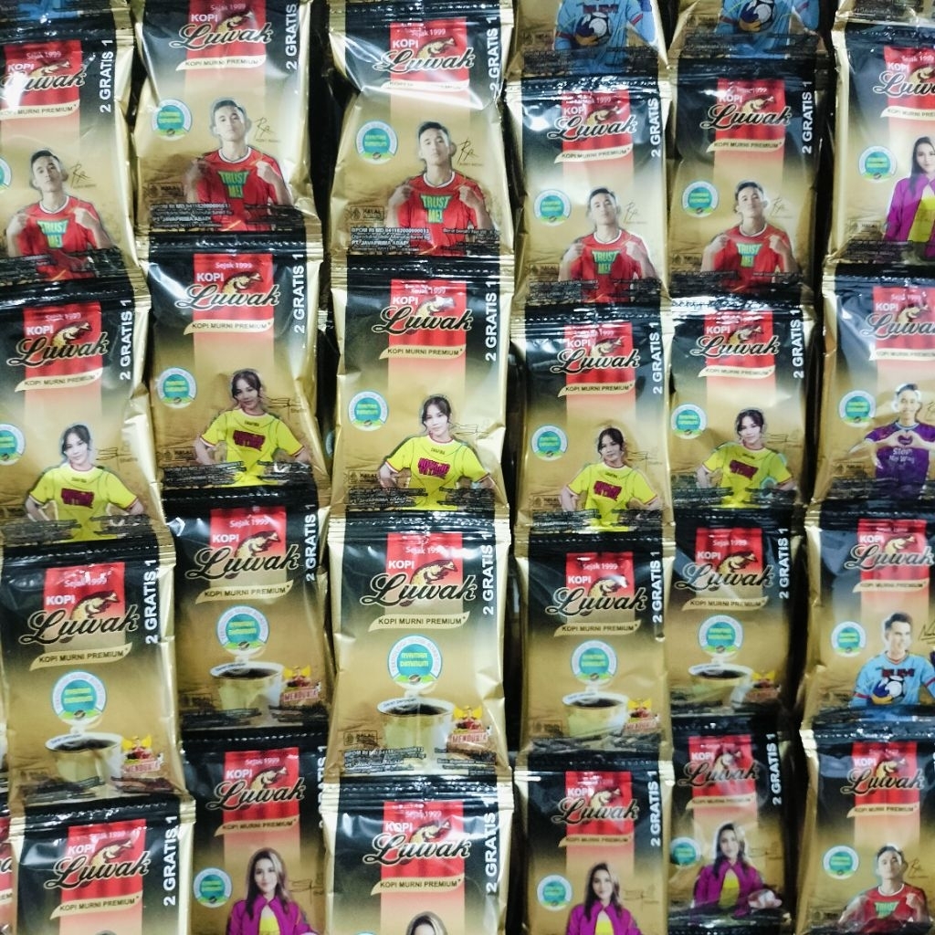 KOPI LUWAK HITAM MINI / KOPI MURNI 1 RENTENG ISI 15 PCS
