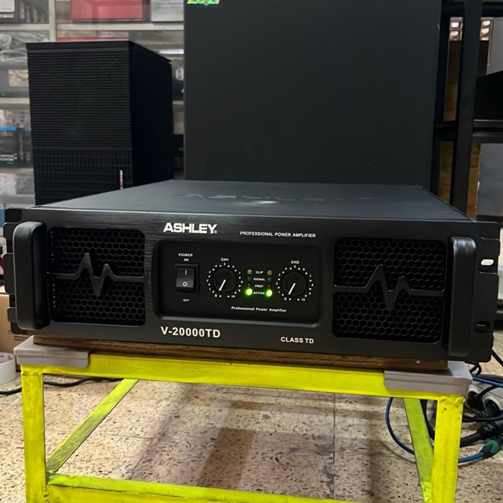 Power Amplifier Ashley V20000TD Power Ampli V20000 TD Original Class TD 2x2800 Watt Subwoofer Panel 