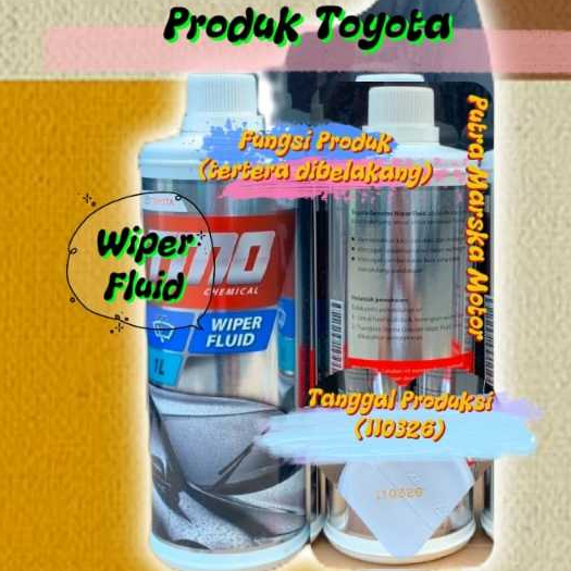 Air Wiper Pembersih Kaca Mobil Wiper Fluid Anti Gores & Mencegah Lumut No Part O8808-80060 Original