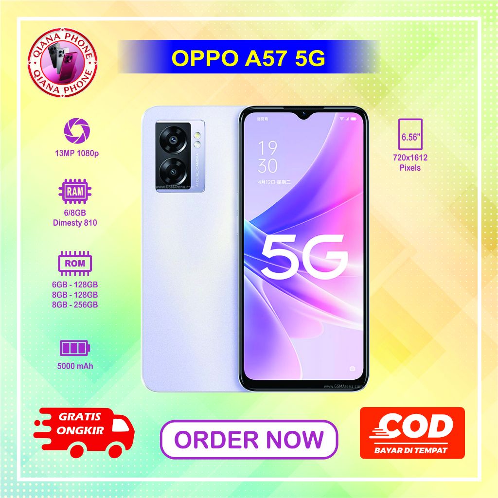 HP OPPO A57 5G Normal second siap pakai
