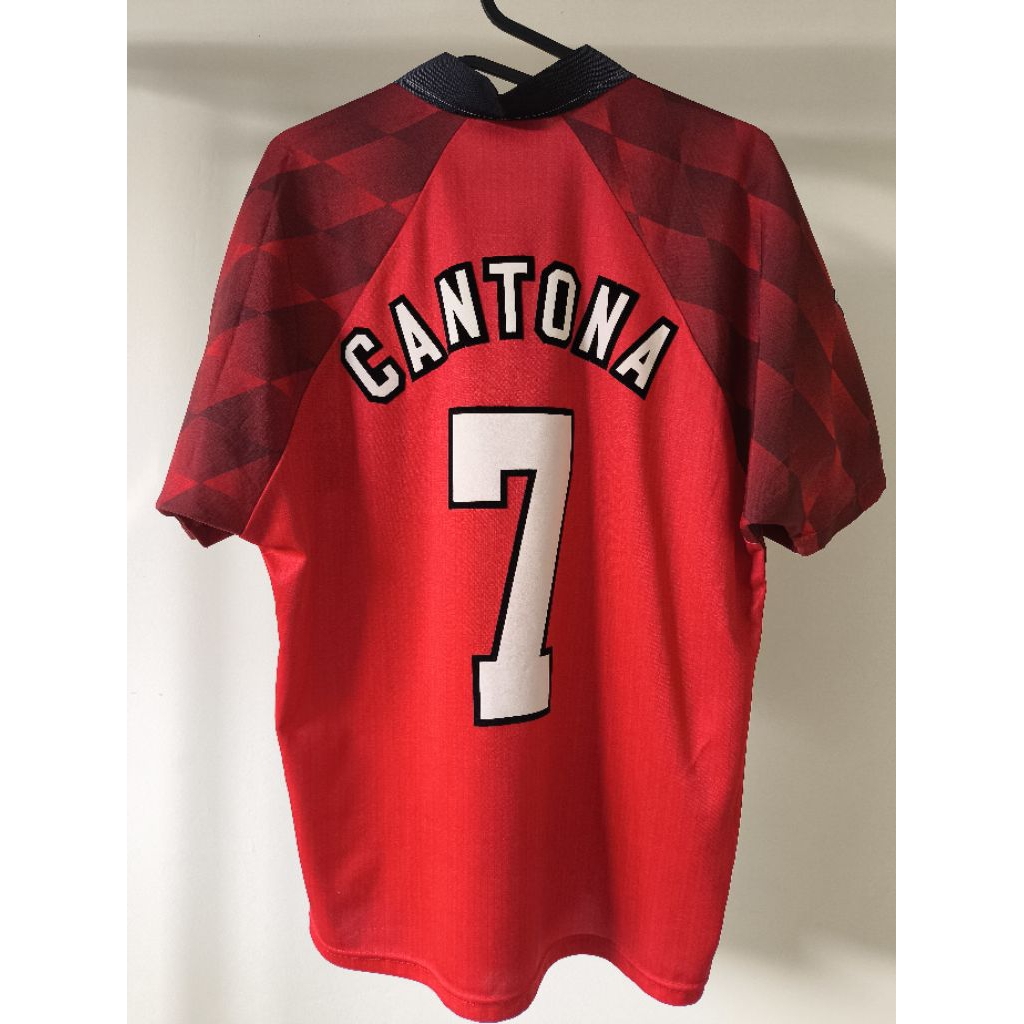 JERSEY MU HOME 1996 CANTONA ORIGINAL BAJU BOLA ASLI VINTAGE LAWAS RARE SHIRT COBRA