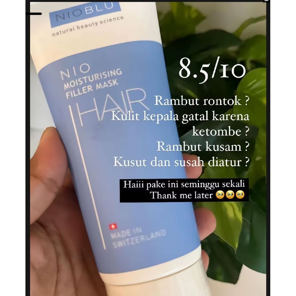 Perawatan Rambut NIOBLU MOISTURISING FILLER MASK HAIR