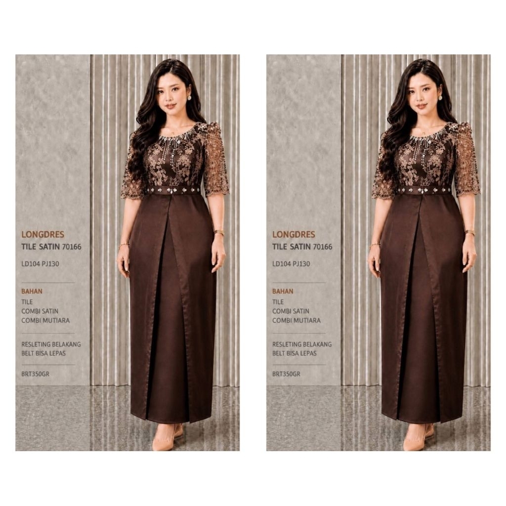 LONG DRESS BRUKAT TILE