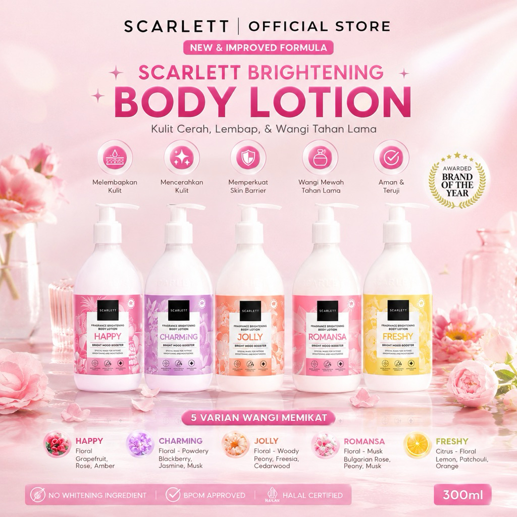 P.I.M - SCARLETT BRIGHTENING BODY LOTION