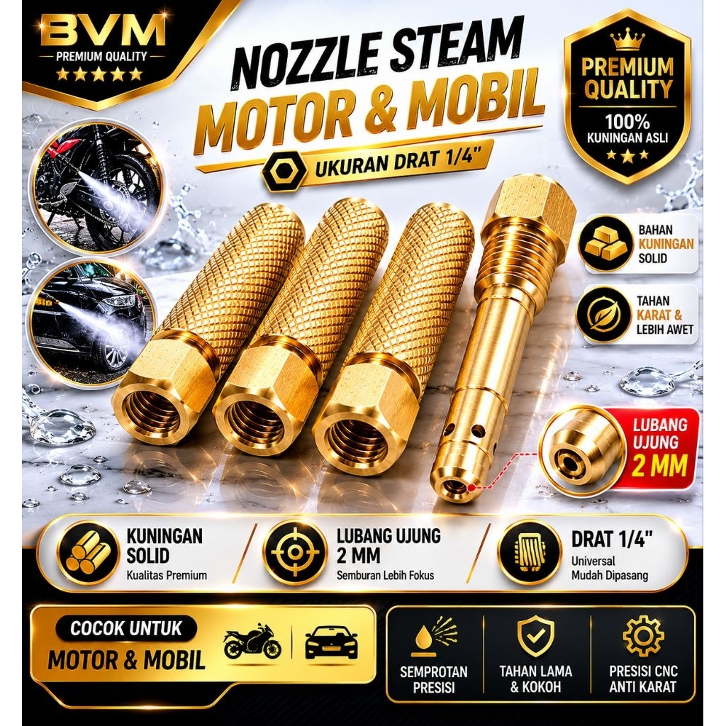 Nozzle Sanchin Kuningan Spray Gun cuci mobil motor