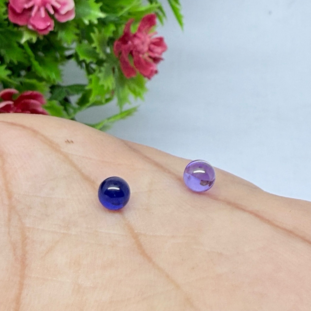 BATU MD BIRU & UNGU DIM 5mm bulat top model