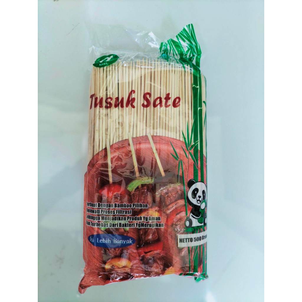 Tusuk sate bambu cap panda import higienis / Tusuk Sate Bambu / Tusuk Cilok / Tusuk Pentol Bambu
