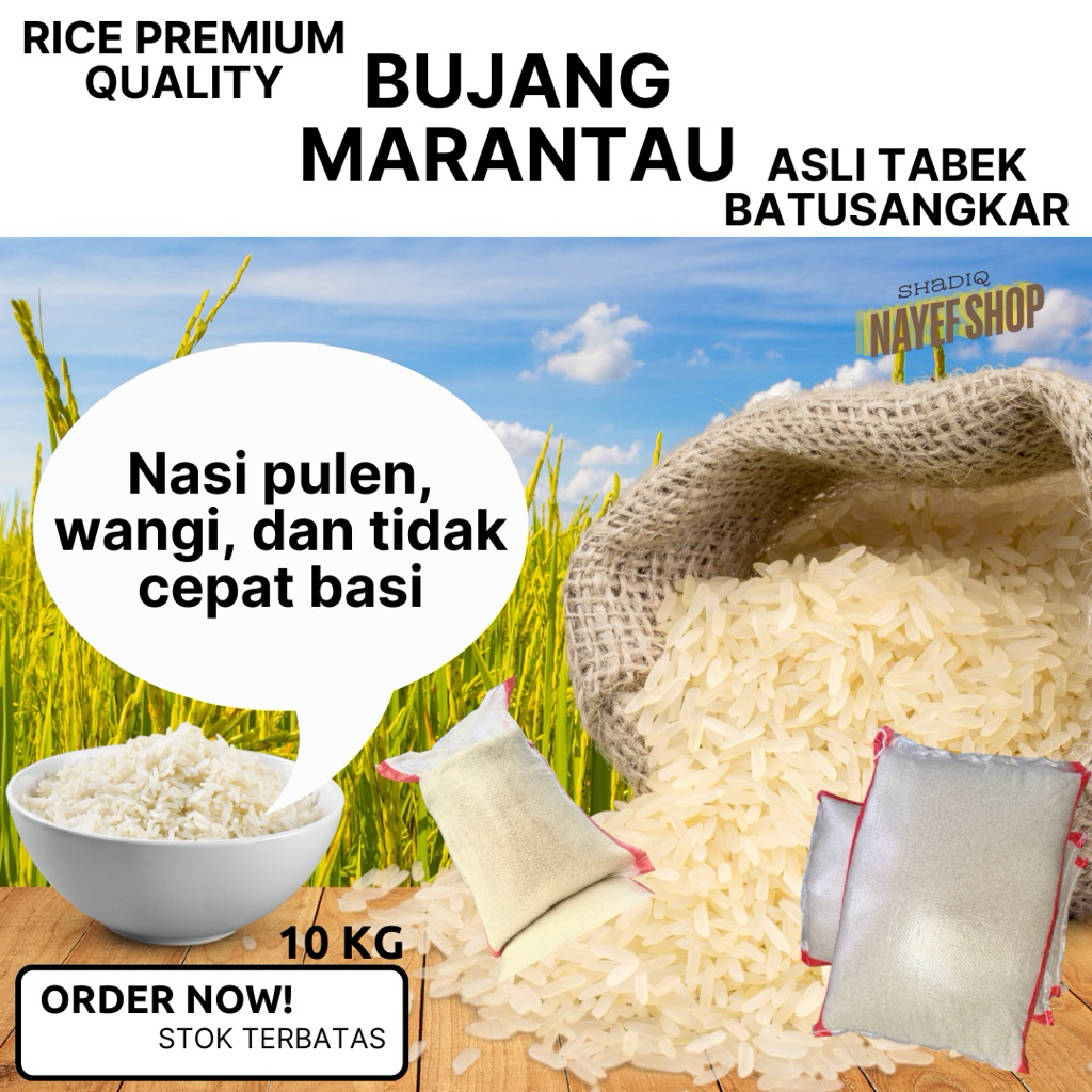 Beras Bujang Marantau Asli Tabek Batusangkar
