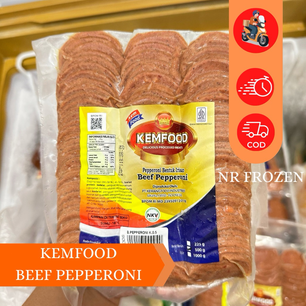 KEMFOOD BEEF PEPPERONI 500G & 1KG N1418