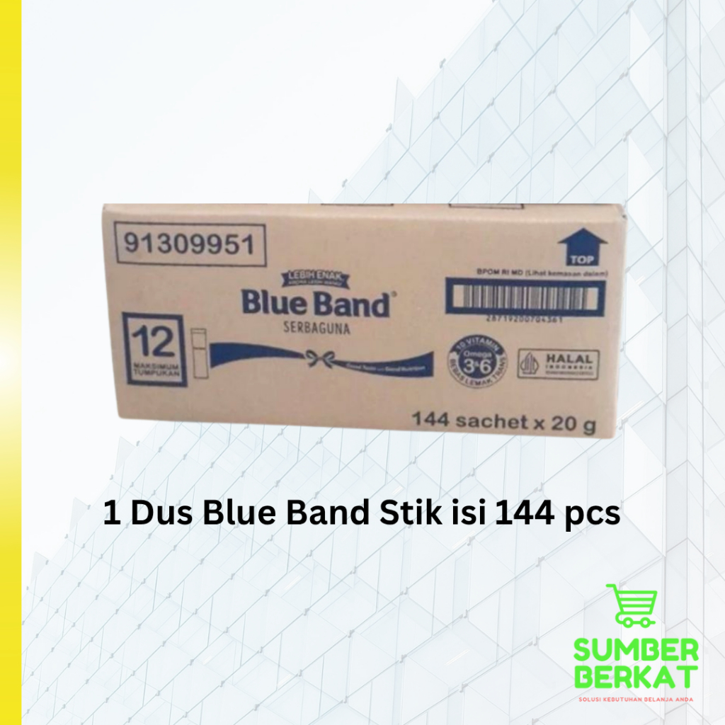 1 Dus Blue band Stik Rencengan isi 144pcs