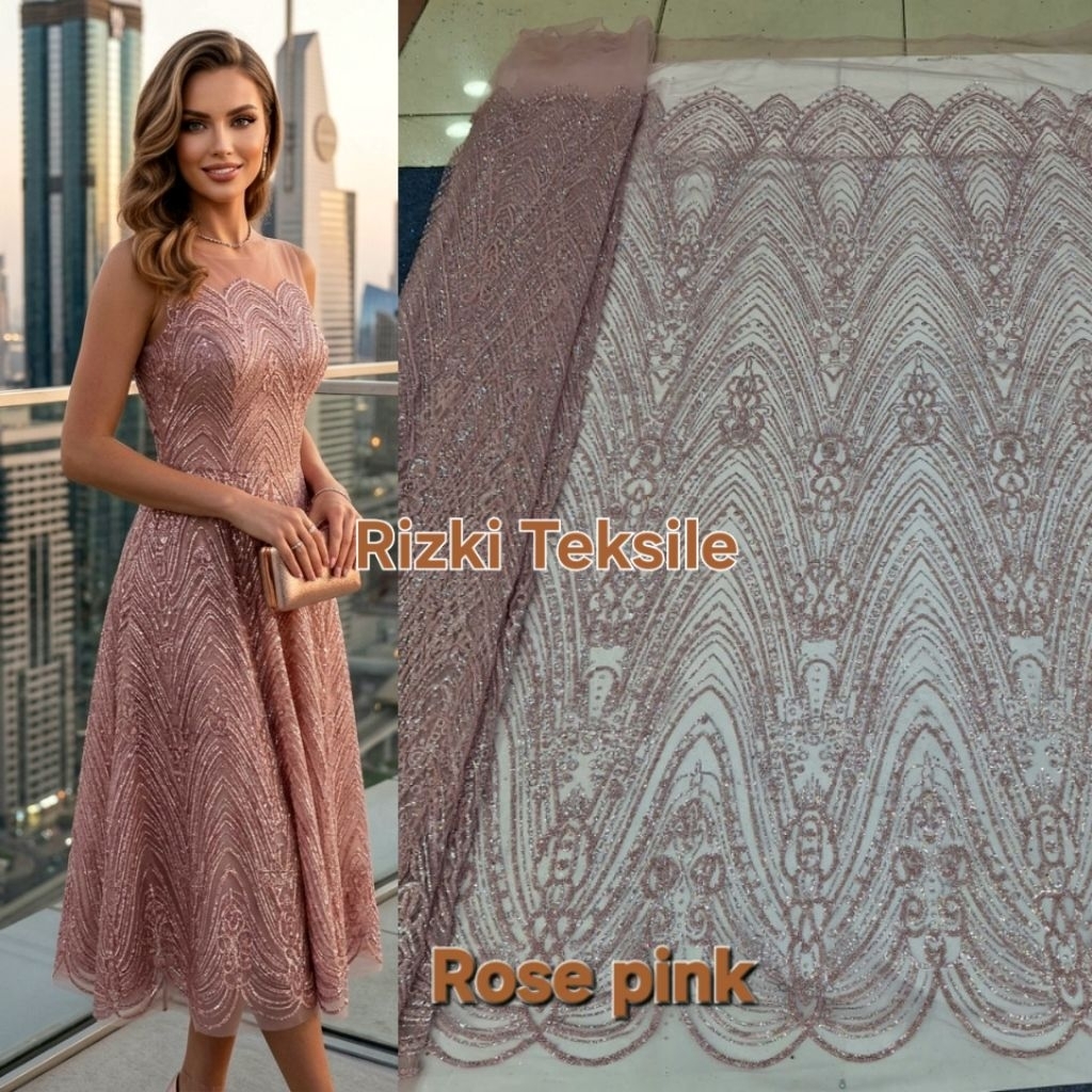 Kain Tulle sugar candy premium/kain tile sugar candy mewah/Kain tulle sugar candy motif terbaru