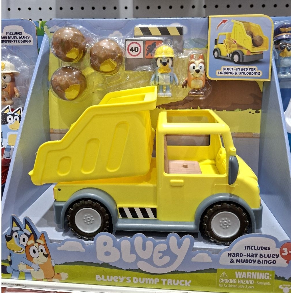 mainan anak bluey fire truck mainan anak bluey dump truck mainan anak karakter bluei mainan anak blu