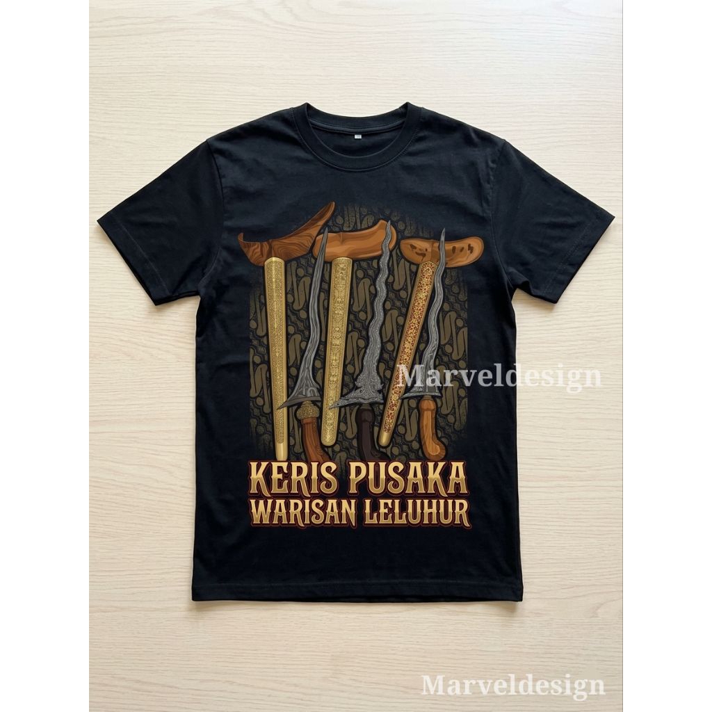 Kaos Budaya Jawa Keris Pusaka Warisan Leluhur T-shirt Distro Premium