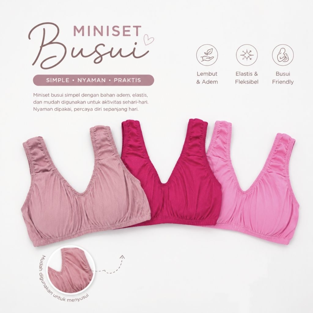 ISI 5 PCS SUPER JUMBO LD 120-160cm,untuk BB 80-140kg, MINISET DEWASA, BRA , BRA KARET, MINISET ANTI 