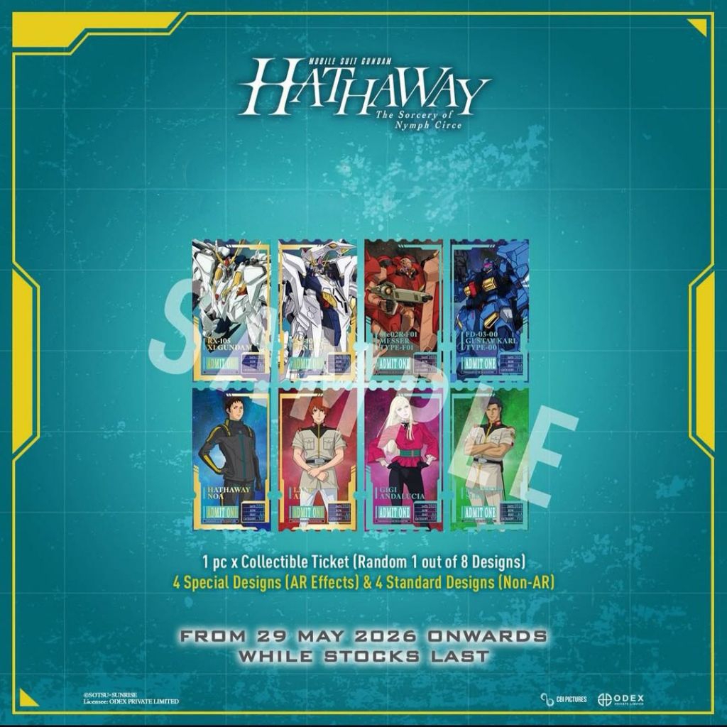 Collectible Ticket Mobile Suit Gundam HATHAWAY: The Sorcery of Nymph Circe CBI Pictures ODEX CGV Cin