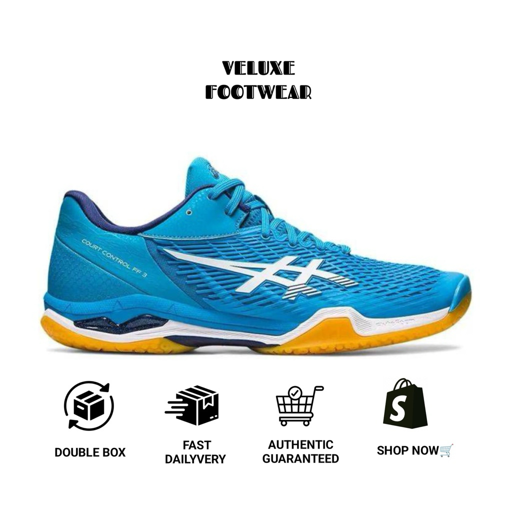 Sepatu Tennis Asics Court Control FF 3 Island Blue
