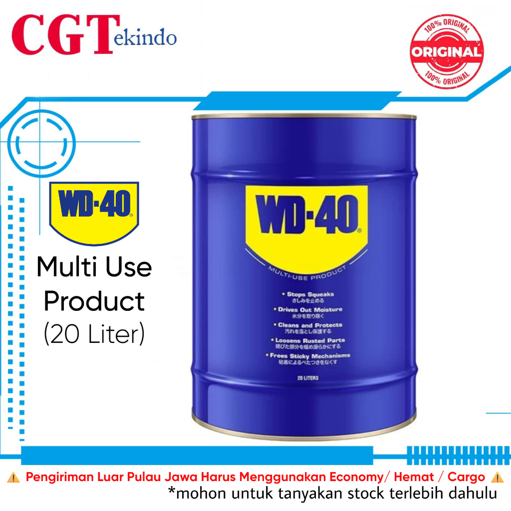 WD-40 Multi-Use Product 20 Liter - Pelumas Anti Karat 1 Pail - WD40 Bulk Liquid 20L Original Penghil
