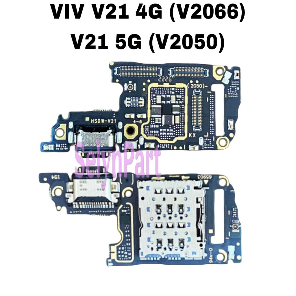 PAPAN CAS / PCB CAS / CONECTOR CAS HP VIVO V21 4G / V21 5G (V2066/V2050) ORI