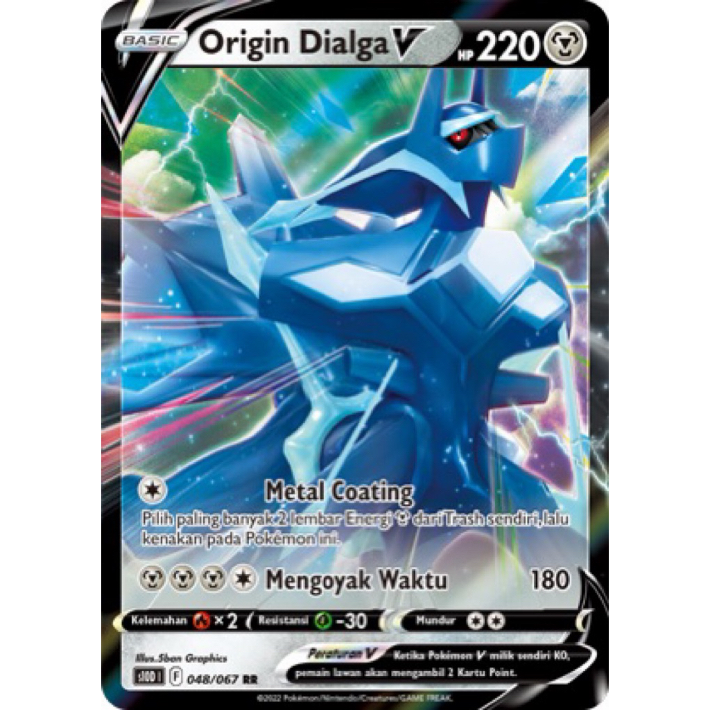 Origin Dialga V - RR - S10D 048/067 - Pengamat Waktu - Pokemon TCG Indonesia