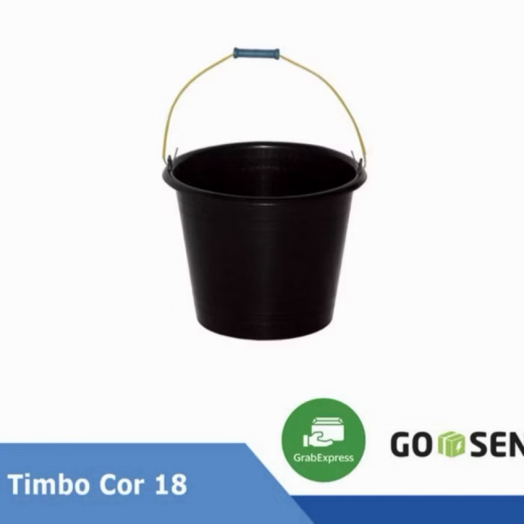 Ember Cor 18 Hitam Plastik Anti Pecah