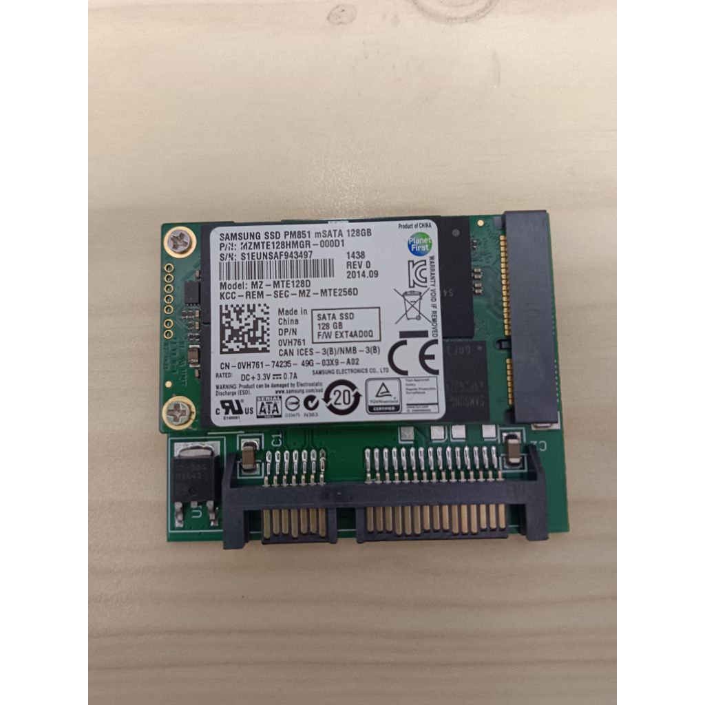 SSD MSATA Samsung 128gb Bekas Normal