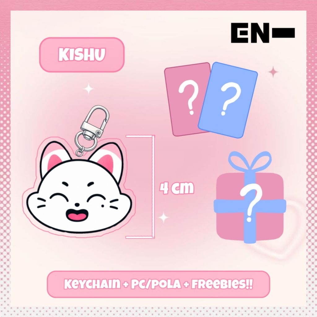 EXTRA FREEBIES] KEYCHAIN ENCHIN | GANTUNGAN KUNCI AKRILIK | CHIBI | KPOP | ENHYPEN | MERCH | FANKIT 